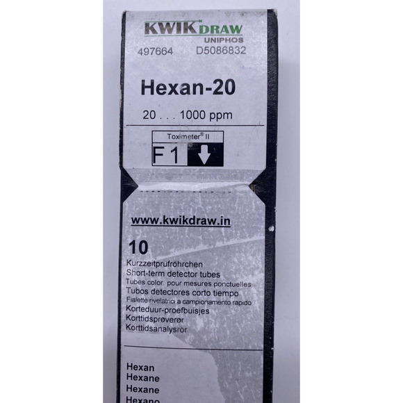 MSA 497664 HEXAN-20 DETECTOR TUBE 2 BOXES & NO2-0.5 TUBES 1 BOX SET - Picture 2 of 16